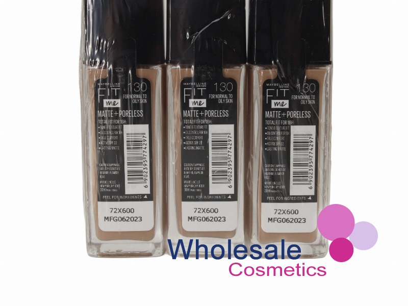6 x Maybelline Matte And Poreless Foundation - 130